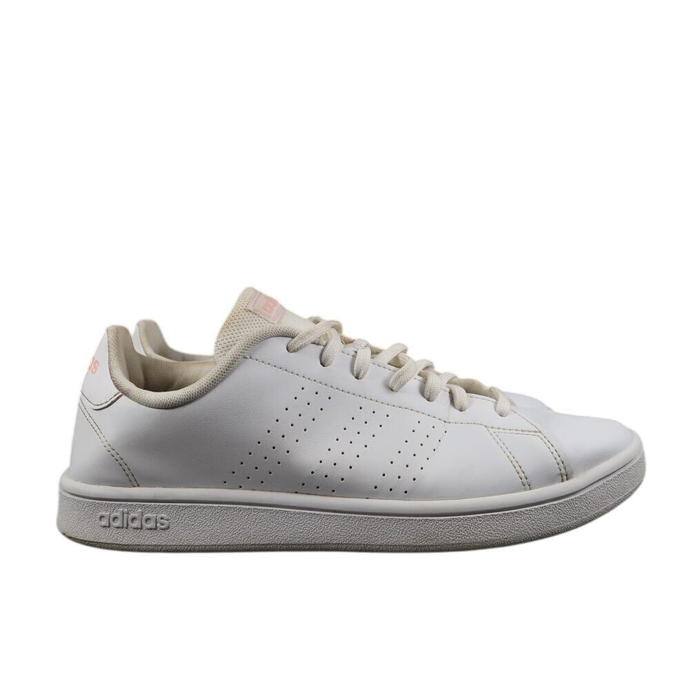 Adidas Shoes Womens 9.5 Sneaker Lifestyle Casual Advantage Trainer Lace Up White